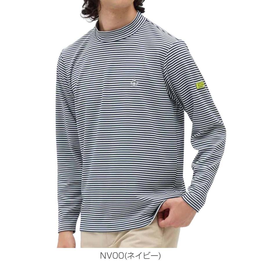 Munsingwear（マンシングウェア） ヒートナビ ボーダー モックネック