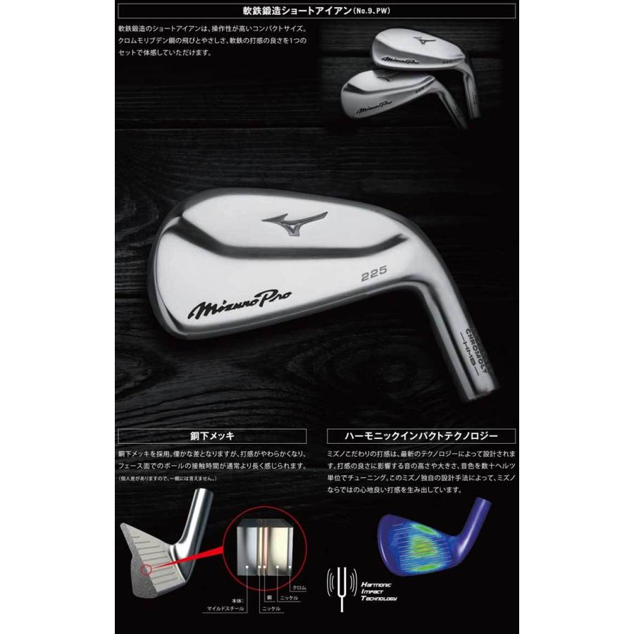 ミズノ Mizuno Pro 225 アイアン Dynamic Gold 95 スチールシャフト 6 ...