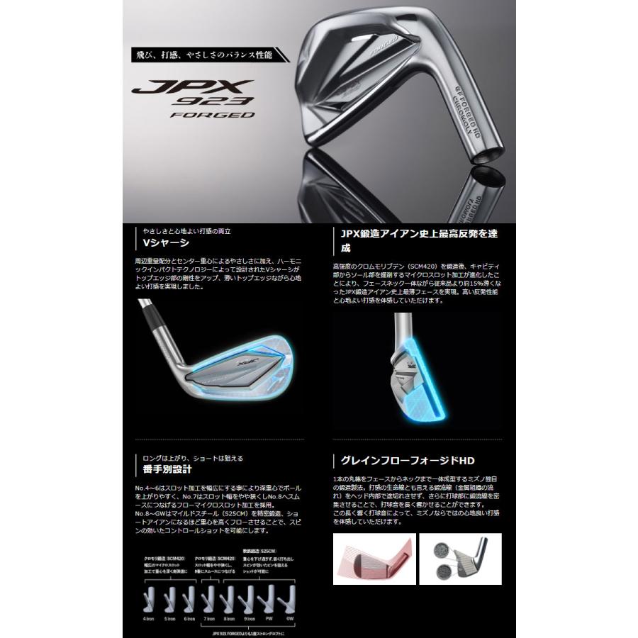 ミズノ JPX 923 FORGED アイアン Dynamic Gold 95 シャフト 6本セット 