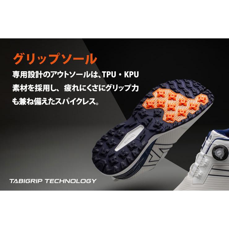 バルタン 足袋型 スパイクレス ゴルフシューズ メンズ 3E相当 VG34
