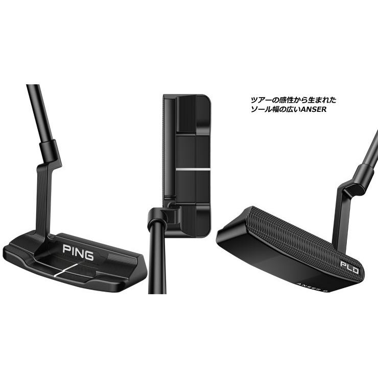 美品　PLD 左　ピン　パター　アンサーD 黒 PING 【カスタム可能】 レフティ ANSER D アンサーディ PLD