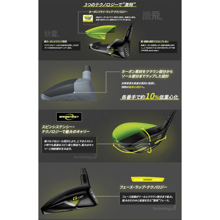 ピン G430 MAX フェアウェイウッド PING TOUR 2.0 BLACK 65 / 75 シャフト｜golfranger｜04