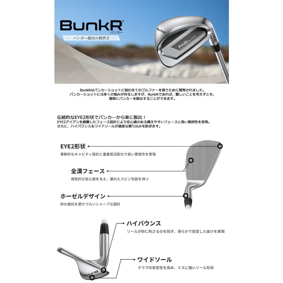 PING（ピン） 20％OFFクーポン対象 特注カスタムクラブ BunkR ウエッジ