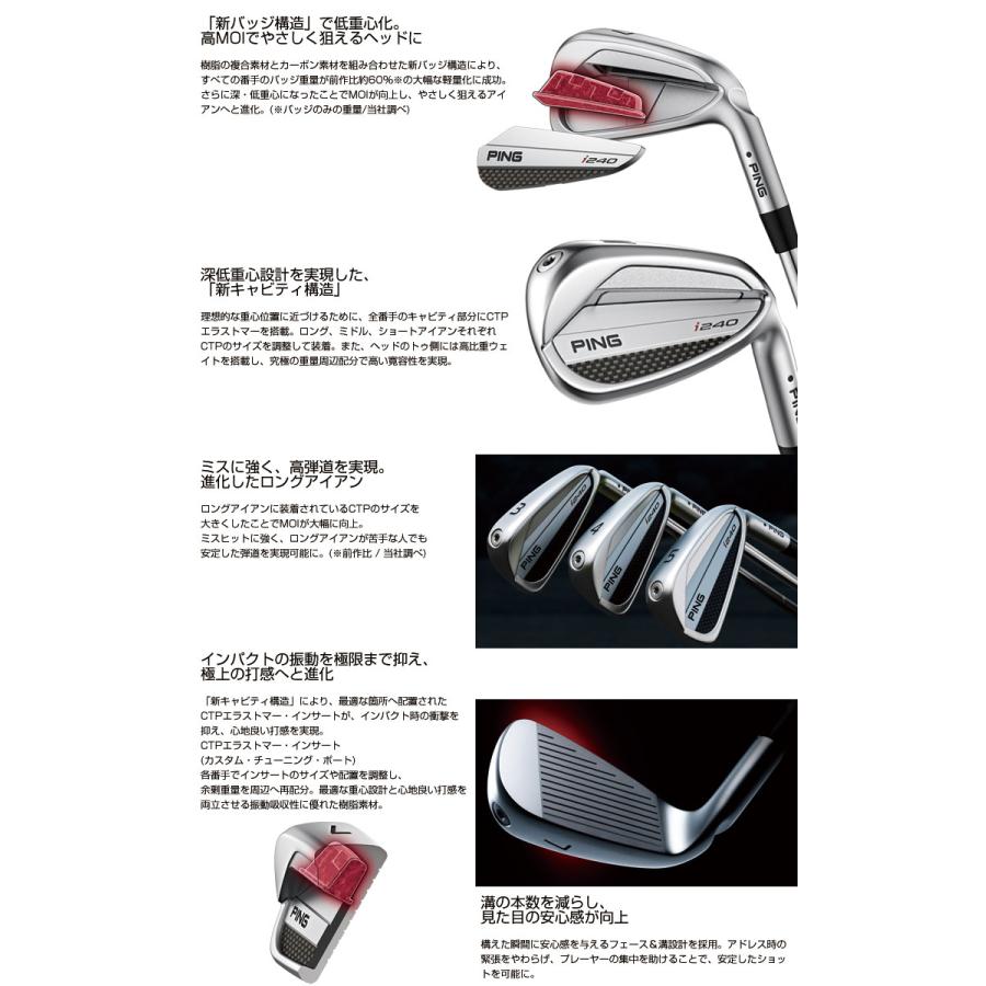 PING（ピン） 25％OFFクーポン対象 i240 アイアン ダイナミック