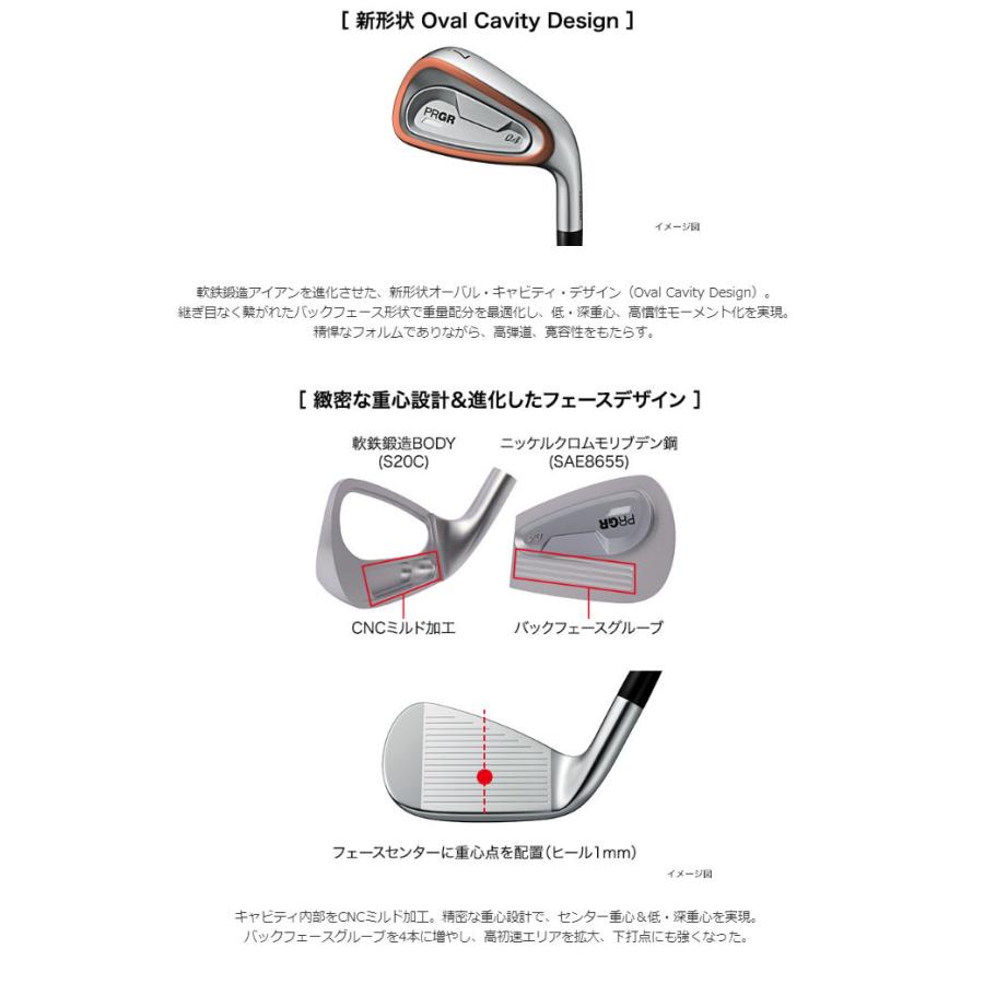 PRGR（プロギア） 04 アイアン 単品[＃5、＃6] MCI FOR PRGR シャフト