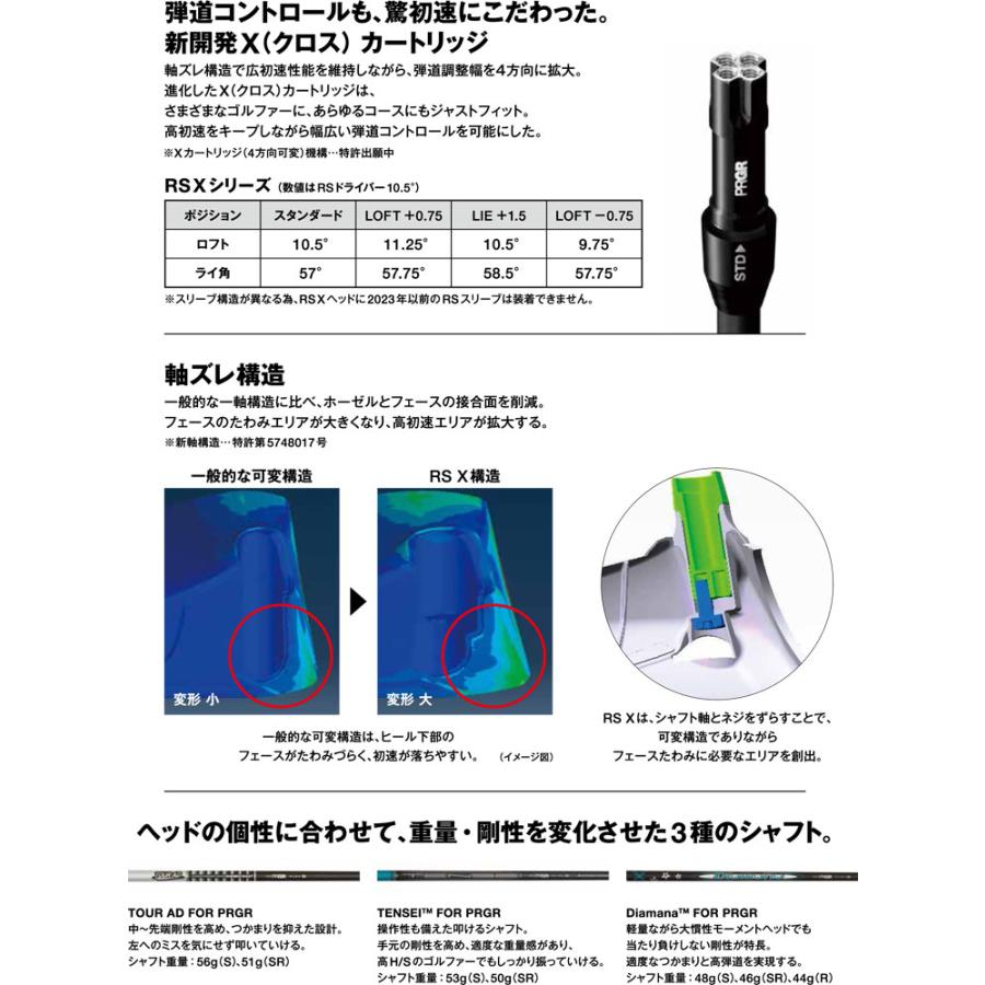 PRGR（プロギア） RS ドライバー TENSEI FOR PRGR シャフト : ゴルフ