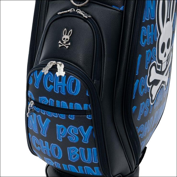 Psycho Bunny キャディバッグ ライトウェイト ブラック/ブルー Psycho Bunny キャディバッグ ライトウェイト ブラック/ブルー Psycho