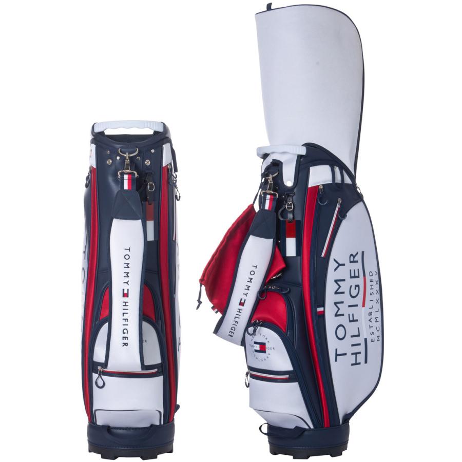 【良品】 トミーヒルフィガー キャディバッグ カート型 THMG1FC5 TOMMY HILFIGER GOLF（トミー ヒルフィガー ゴルフ） トミー