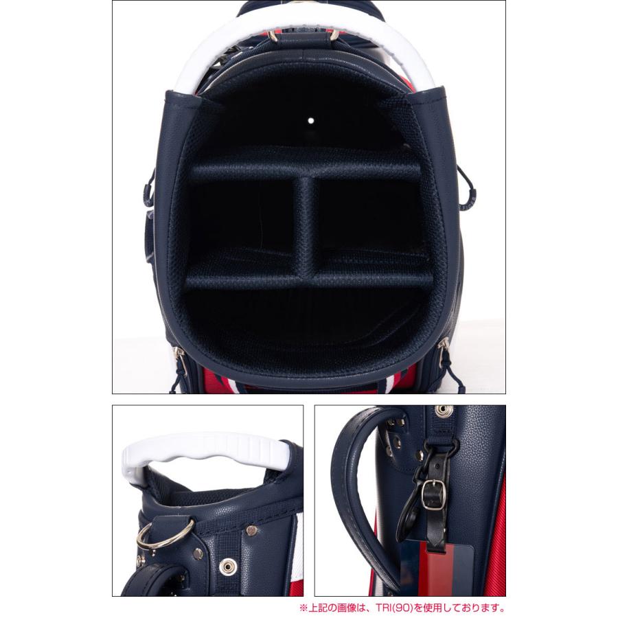 【良品】 トミーヒルフィガー キャディバッグ カート型 THMG1FC5 TOMMY HILFIGER GOLF（トミー ヒルフィガー ゴルフ） トミー