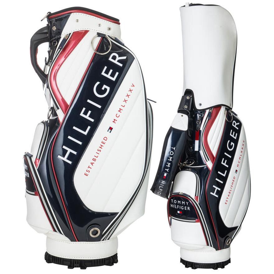 トミーヒルフィガー ゴルフ カート キャディバッグ エナメルミックス THMG2SC5 カート キャディバッグ トミーヒルフィガー ゴルフ エナメルミックス THMG2SC5