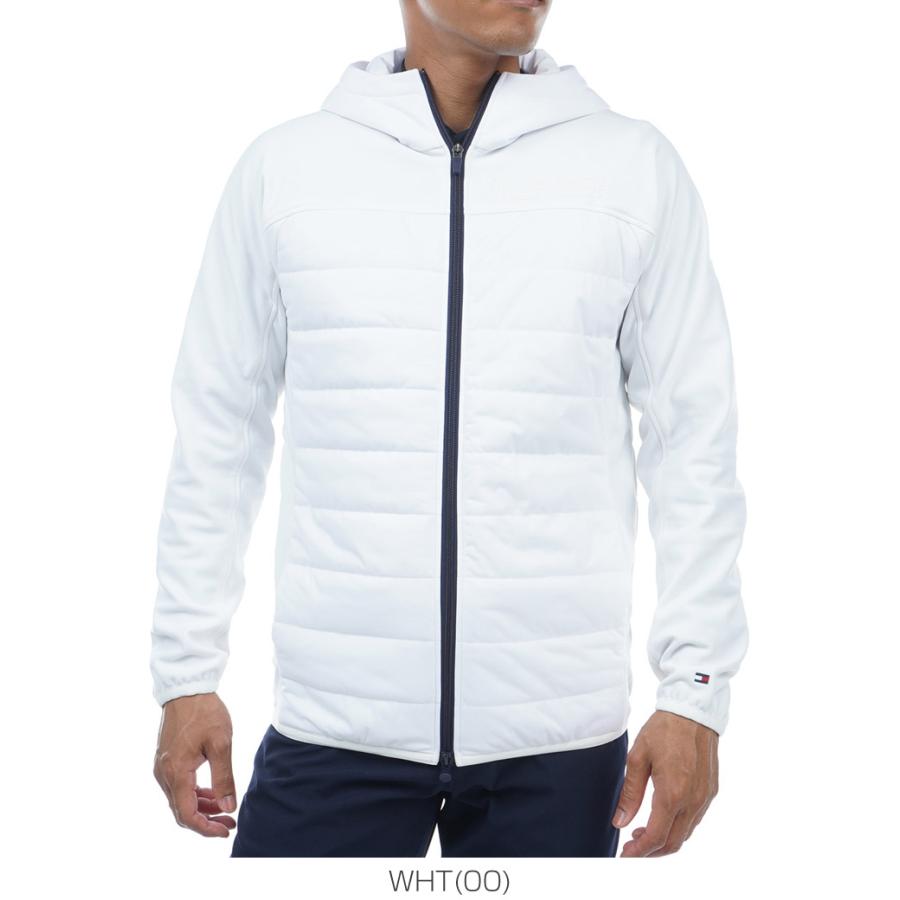 トミーヒルフィガー ゴルフ ウェア メンズ ヨークスリーブ ハイブリッド フルジップ パデッド 中綿ブルゾン THMA389 2023年秋冬モデル M-LL ゴルフ 裏側アクリルコーティング