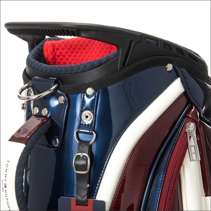 トミーヒルフィガーカート キャディバッグ thmg5fc1【9.0型】ブラック トミーヒルフィガー キャディバッグ ゴルフ カート型 9.0型 5分割 47