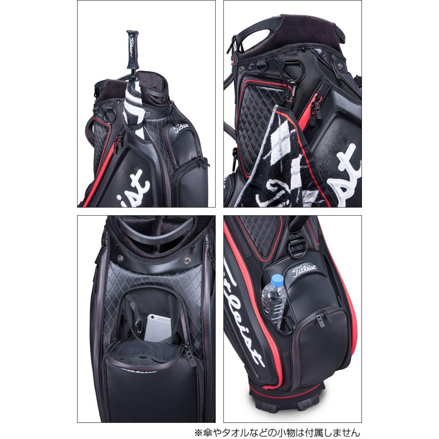 タイトリスト キャディバッグ ジェットブラック ツアー TB9SF9 テスタルテ キャディバッグ TES-001 ネイビー