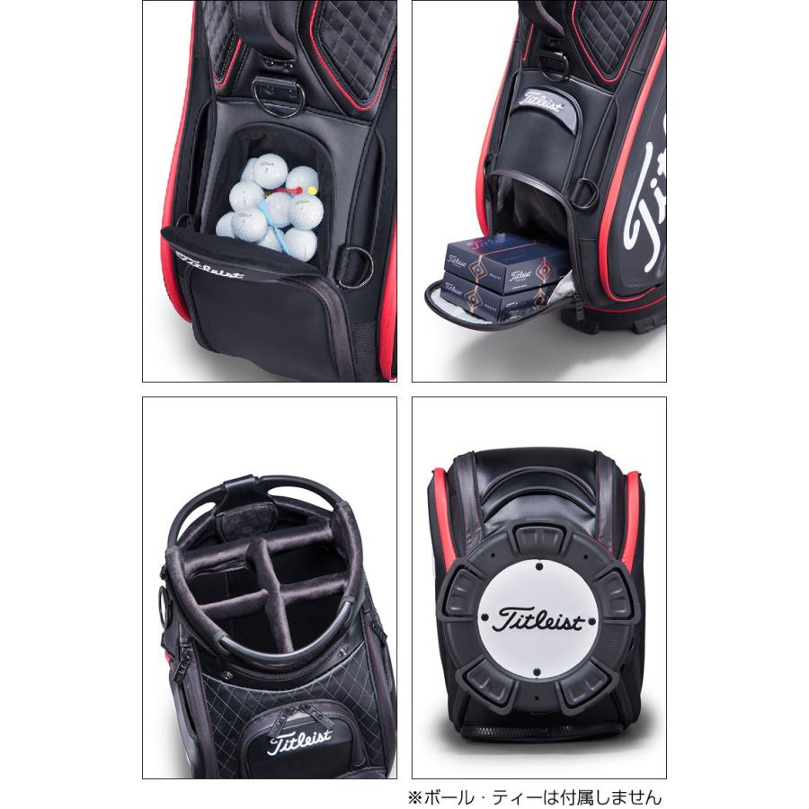 タイトリスト キャディバッグ ジェットブラック ツアー TB9SF9 テスタルテ キャディバッグ TES-001 ネイビー