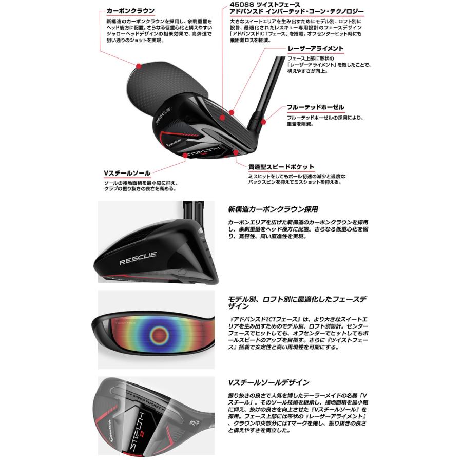特注カスタムクラブ テーラーメイド STEALTH2 レスキュー ツアーAD HY シャフト HY STEALTH2 ツアーAD