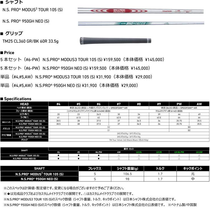 TaylorMade（テーラーメイド） 2025 P790 アイアン N.S.PRO MODUS3 105