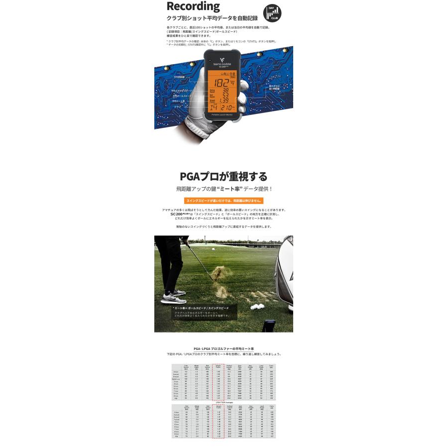VOICE CADDIE（ボイスキャディ） 小型ゴルフ弾道計測器 スイング
