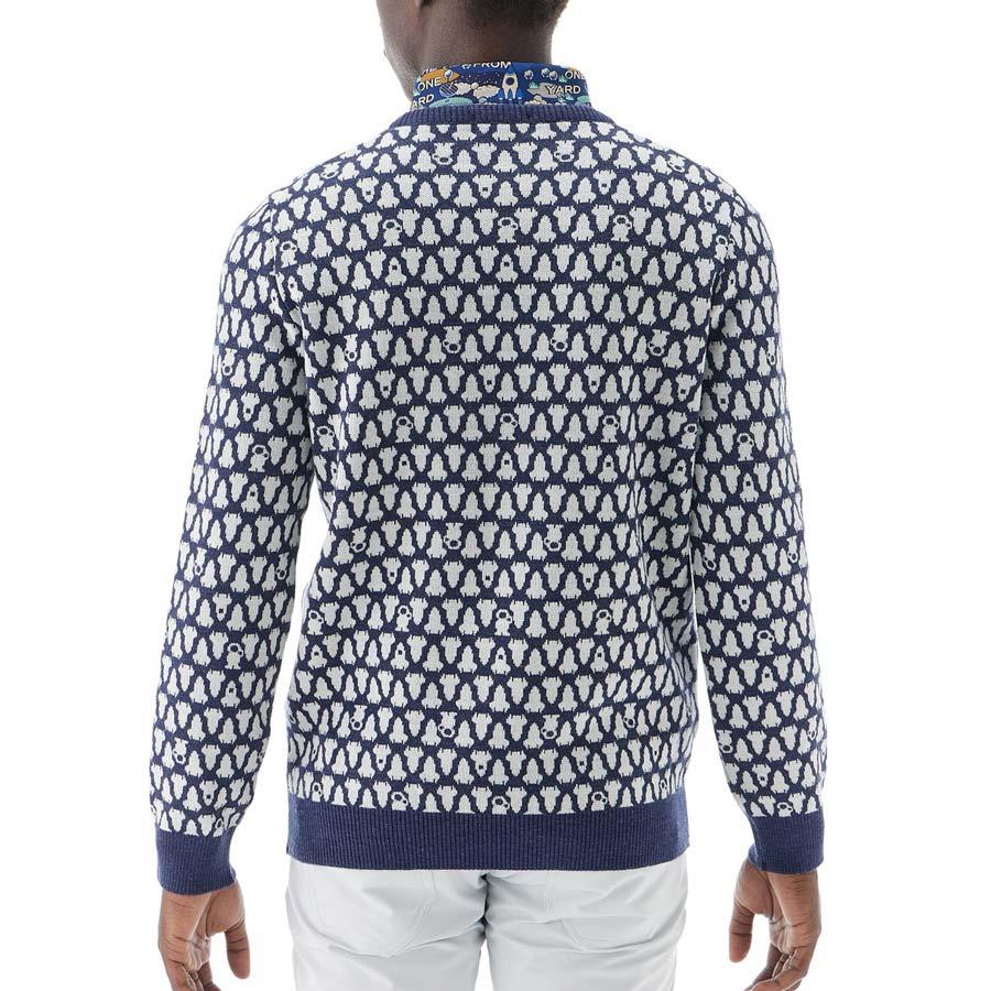 YONEX（ヨネックス） オマケ付き 総柄 クルーネック セーター ゴルフ