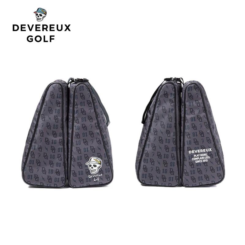 新品【デヴァローゴルフ】モノグラム柄 シューズケース 黒 DEVEREUX GOLF 【即納】DEVEREUX GOLF 2025 デヴァロー ゴルフ DG
