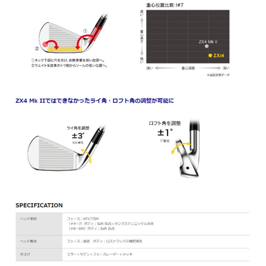 ZX（スリクソン） 2024 スリクソン ZXi4 アイアン 5本セット(#6