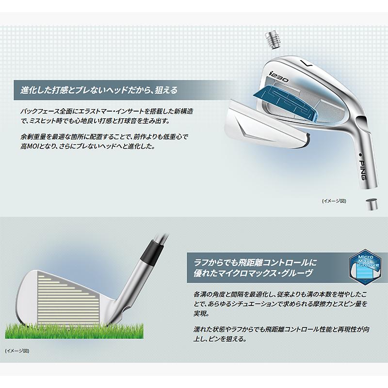【受注生産/左右選択】ピンゴルフ i230 アイアン 単品 Dynamic Gold スチールシャフト 日本正規品 pg230co