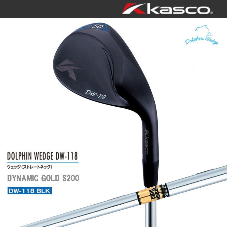 受注生産 KASCO キャスコ DOLPHIN WEDGE SALE 75%OFF ドルフィンウェッジ DW-118 ストレートネック 全国総量無料で ブラック DYNAMIC BLK GOLD S200 メンズ