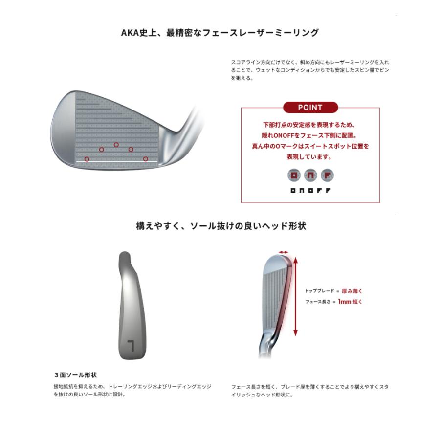 ONOFF（オノフ） 【受注生産品】2026 ONOFF 赤 アイアン 単品 N.S.PRO