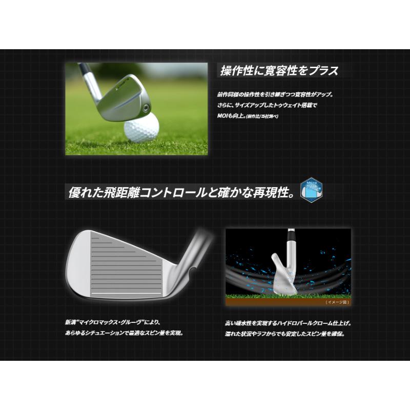 【受注生産｜左右選択】PING ピンゴルフ ブループリントT アイアン 6本セット(#5-9PW) ダイナミックゴールド 日本正規品 pnirmの画像