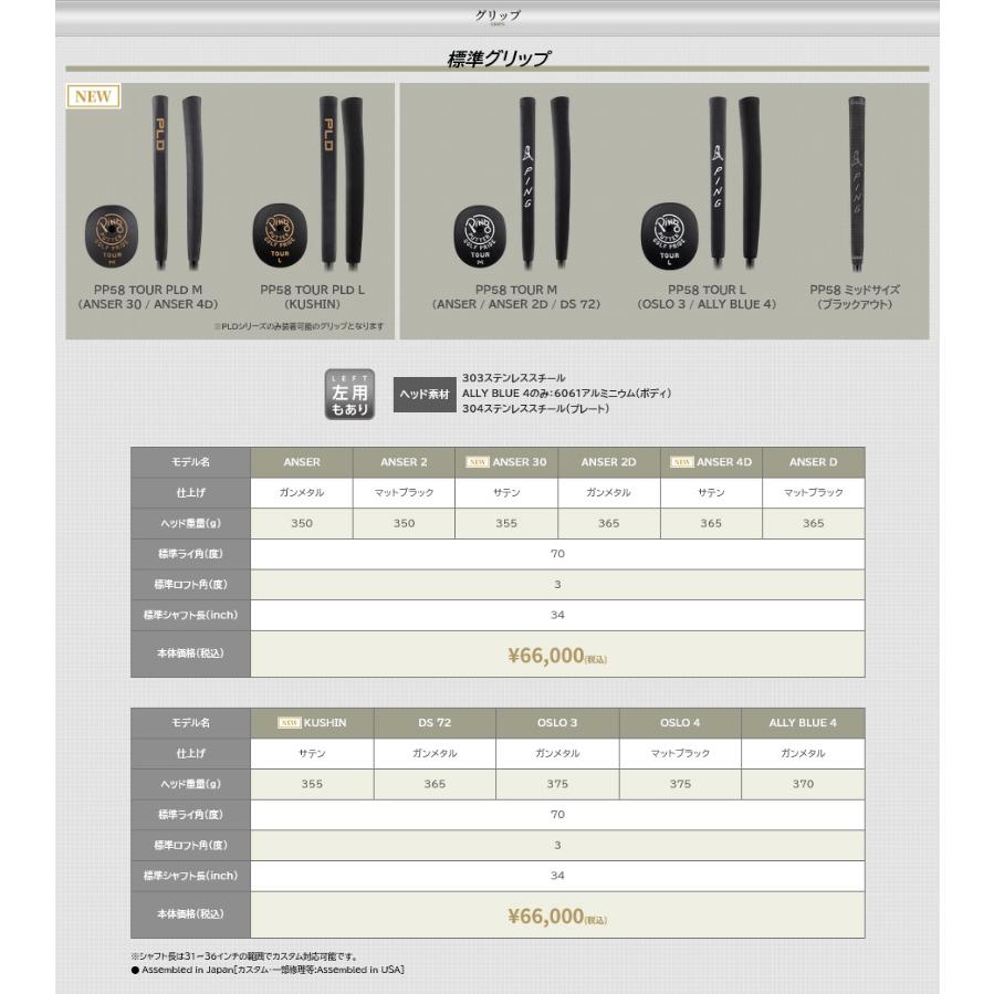 PING（ピン） 【受注生産/左右選択】PING 2025 ピンゴルフ PLD MILLED