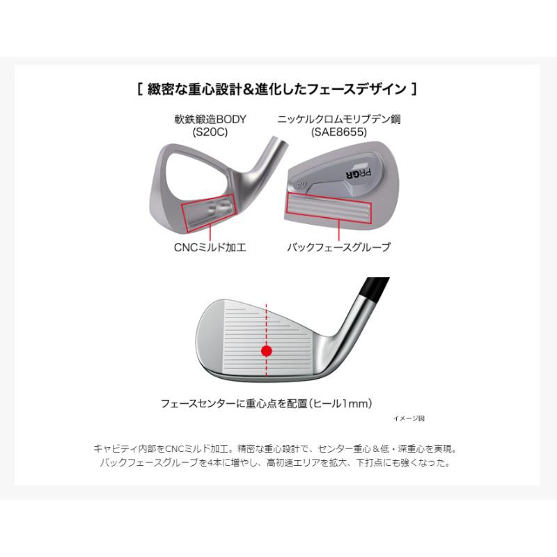 2024 PRGR プロギア 04 アイアン 5本セット(#7-9PWAW) MCI FOR PRGR カーボンシャフト 日本正規品_7