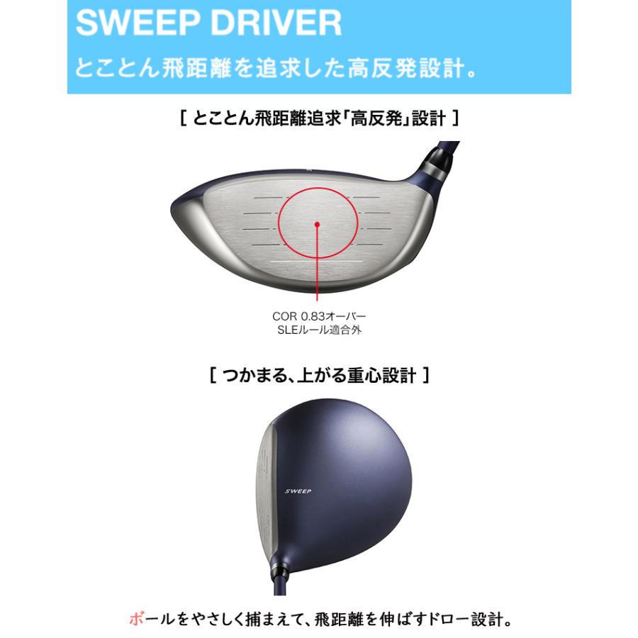 PRGR（プロギア） SWEEP スイープ レディス ドライバー 高反発モデル