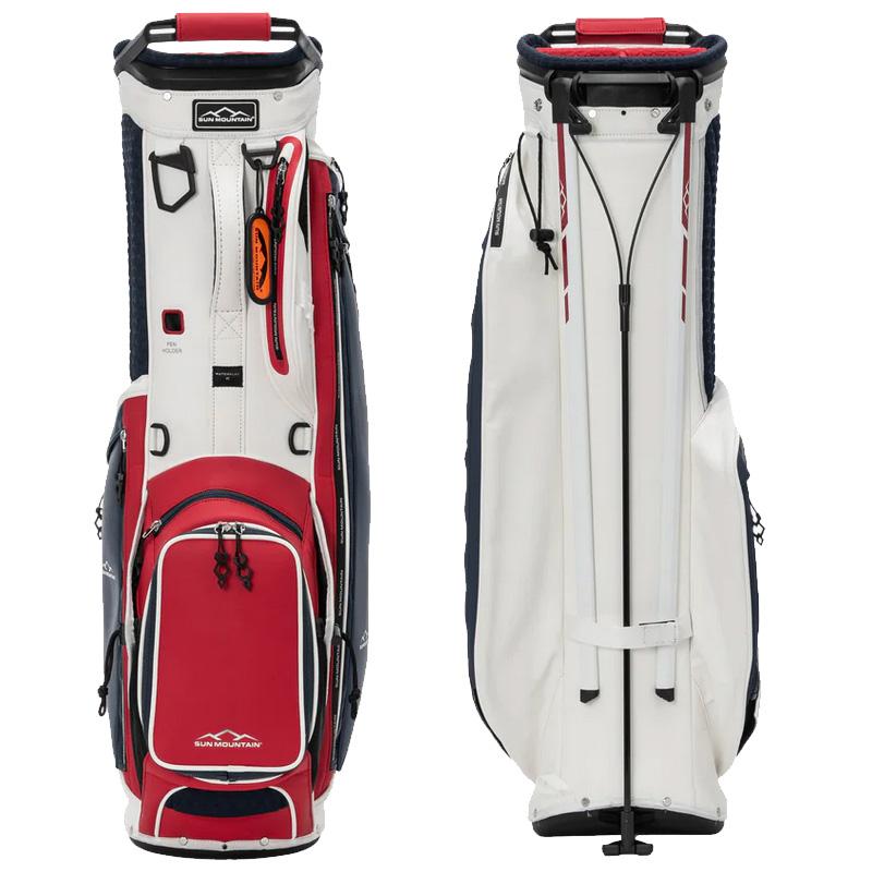 BRIEFING GOLF×SUN MOUNTAIN キャディバッグ ホワイト SUN MOUNTAIN（サンマウンテン） ゴルフ キャディバッグ スタンド