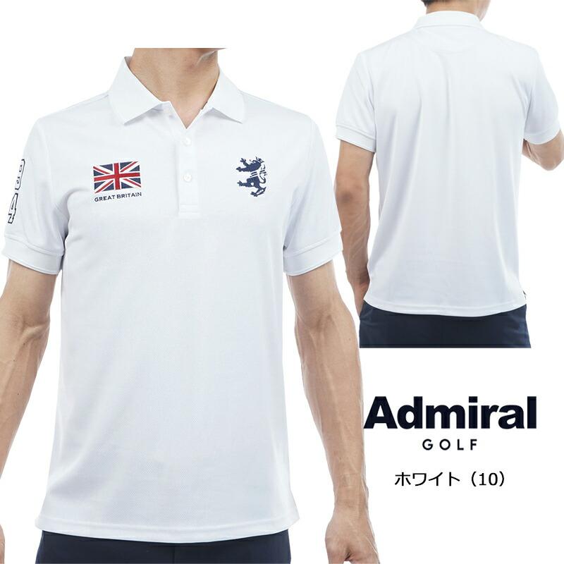週末お値下げ！新品タグ付き　2026春夏　アドミラル Tシャツ Mサイズ Admiral（アドミラル） ゴルフ メンズ フラッグ ポロシャツ（ADMA614