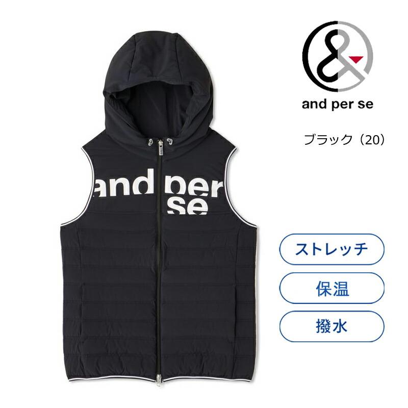 (レディース)アンパスィ ゴルフ AIR ストレッチ パーカー ベスト(AFF1002G2)2022秋冬 中わた|golftown|03