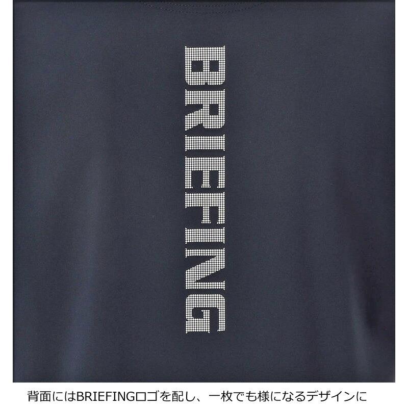 ブリーフィングゴルフBRIEFING ハイネックストライプネイビーサイズL BRIDGESTONE（ブリヂストン） （セール）（ネイビー/L