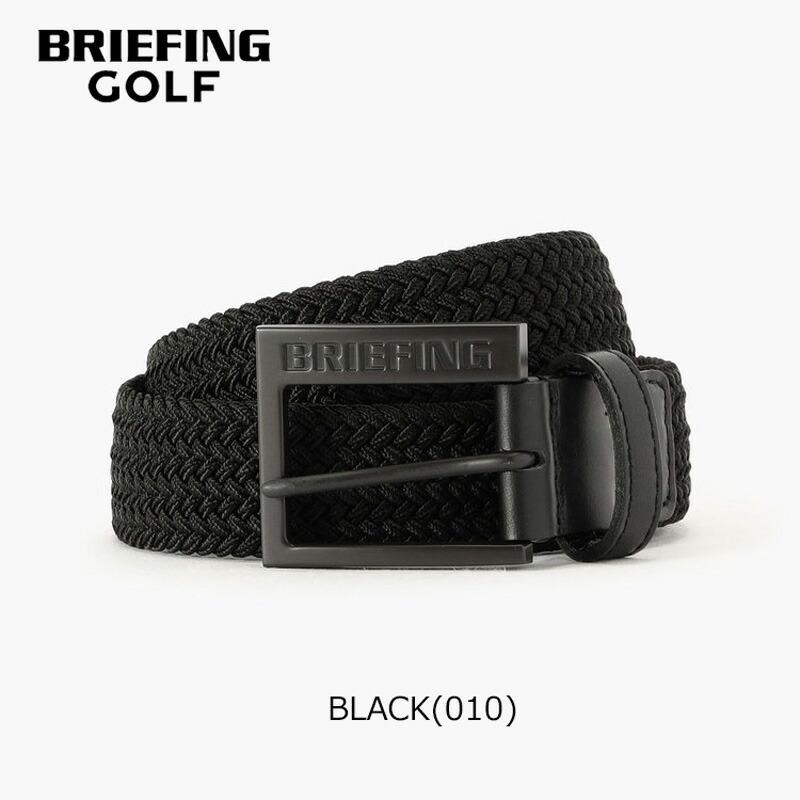 ブリーフィングゴルフ★スクエアバックルメッシュベルト★ブラック★L BRIEFING（ブリーフィング） ゴルフ メンズ スクエア バックル