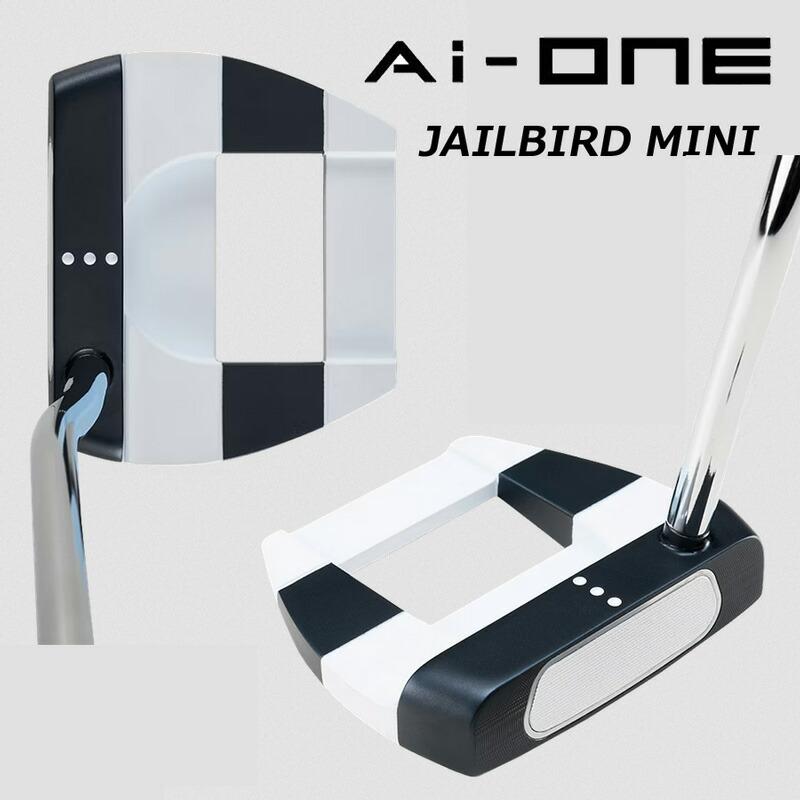 オデッセイ Ai-ONE エーアイ ワン【JAILBIRD MINI DB】ダブルベント（STROKE LAB 90 スチールシャフト）パター 2024｜golftown｜02