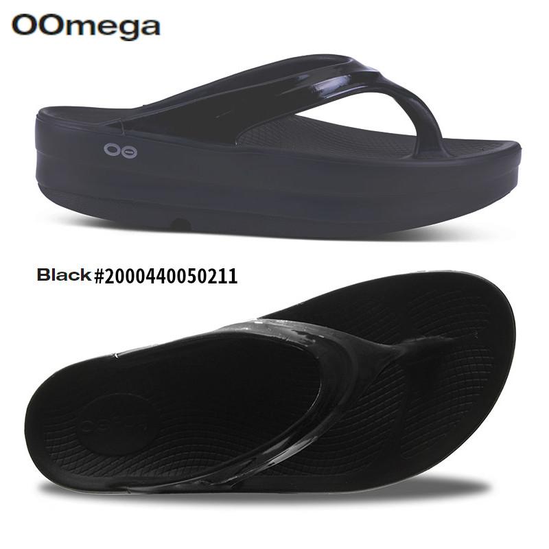 【正規販売店】OOFOS OOmega  ブラック（#2000440050211）ウーフォス ウーメガ リカバリー サンダル 驚異の衝撃吸収サポート｜golftown｜02