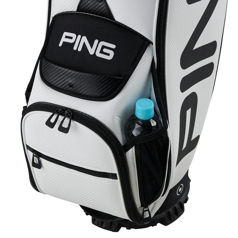 PING ピン ゴルフ キャディバッグ（CB-P223）White TOUR LITE Black