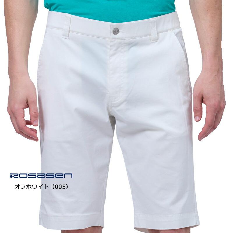 [新品]Rosasenロサーセン×メルセデスベンツ　ショートパンツ 白　メンズ Rosasen（ロサーセン） （セール）ロサーセン ゴルフ メンズ リヨセル