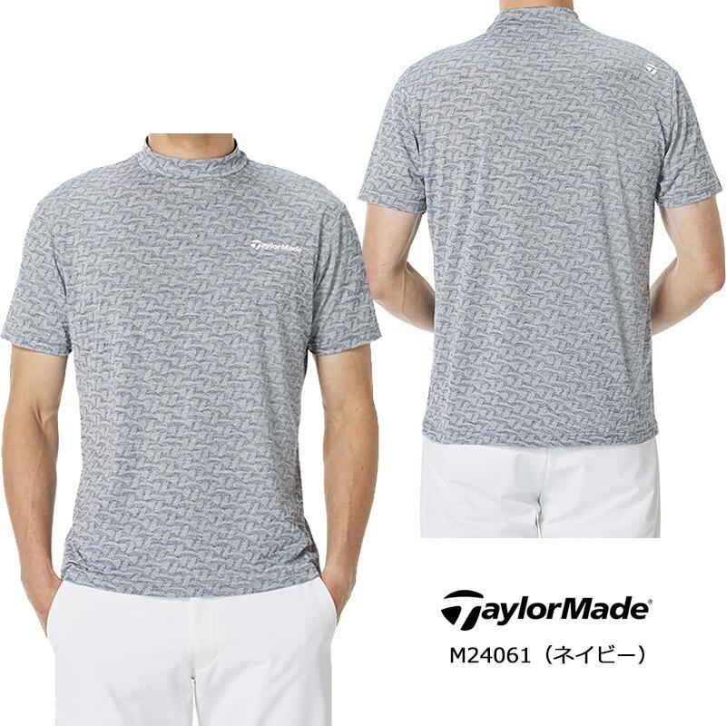 TaylorMade テーラーメイド モノグラム 総柄 半袖モックネックシャツ TaylorMade（テーラーメイド） （セール）テーラーメイドアパレル