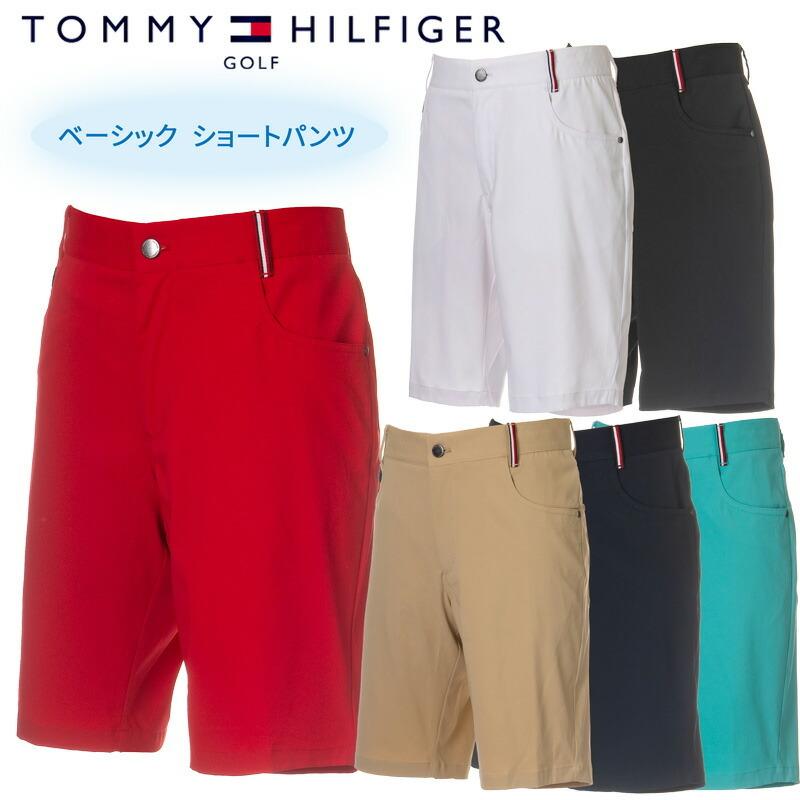 （セール）トミーヒルフィガー ゴルフ ベーシック ショート パンツ（THMA229）2022春夏 メンズ 定番 5ポケット :tom
