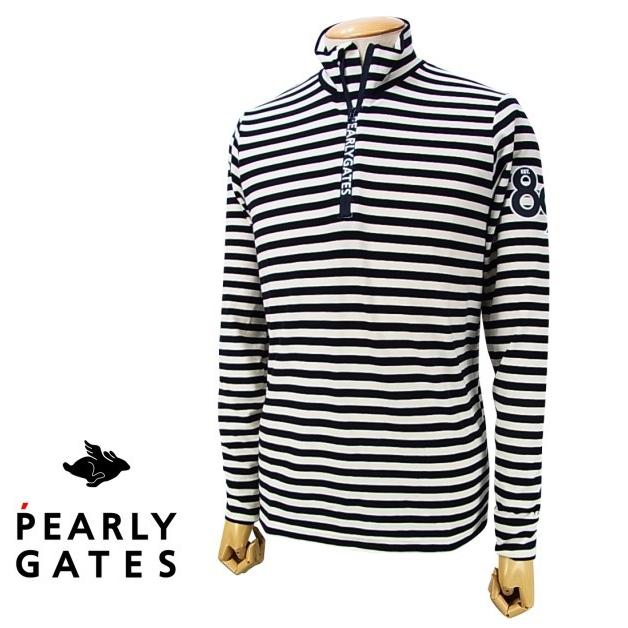 New Pearly Gates パーリーゲイツ プレミアムウォーム メンズ ボーダー ハーフジップ長袖シャツ カットソー Japan Made 053 d 053 パーリーゲイツbyゴルフウエーブ 通販 Yahoo ショッピング