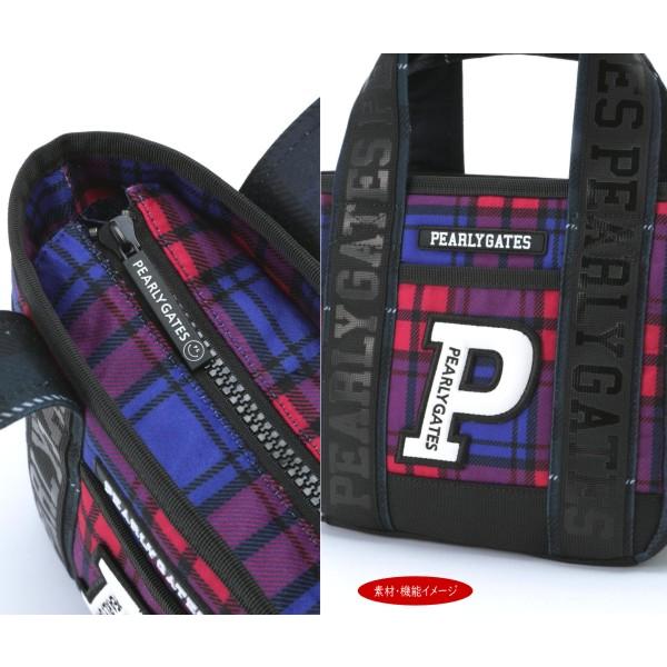 【NEW】PEARLY GATES パーリーゲイツ マルチチェック or CAMO!? CAMO×CAMO!! カラフルチェック柄/モノトーンカモ柄 トート型カートバッグ 053-3281102/23D 