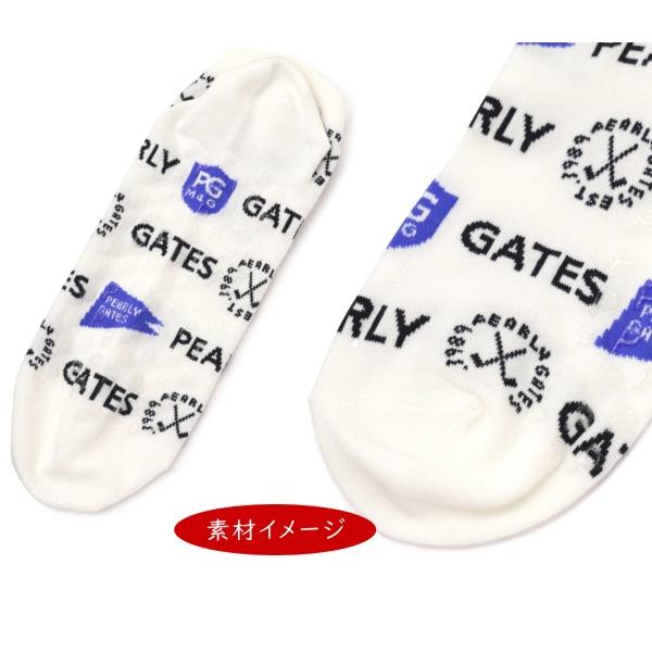 【NEW】PEARLY GATES パーリーゲイツ 抗菌防臭"NON SLIP PRINT"メンズ エンブレム アンクルソックス =MADE IN JAPAN= 053-3286701/23C｜golfwaveonline2｜02