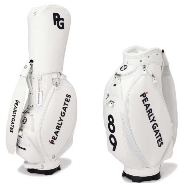 パーリーゲイツPEARLYGATES キャディバッググリーン/ホワイト10.5型