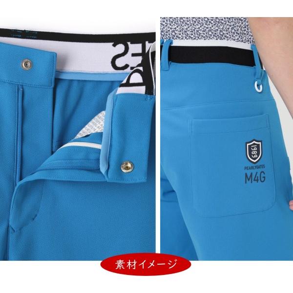ゴルフ パーリーゲイツ☆新品 筆記体ロゴグラフィック 千鳥ジャガード