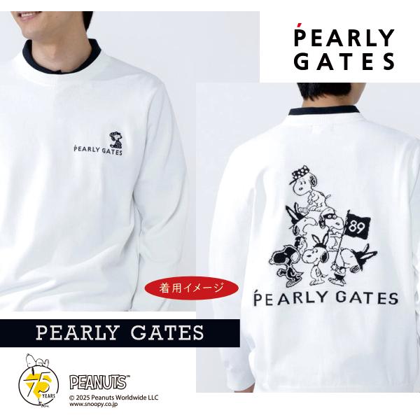 PEARLY GATES × PEANUTS クルーネックニット サイズ4 アウトレット