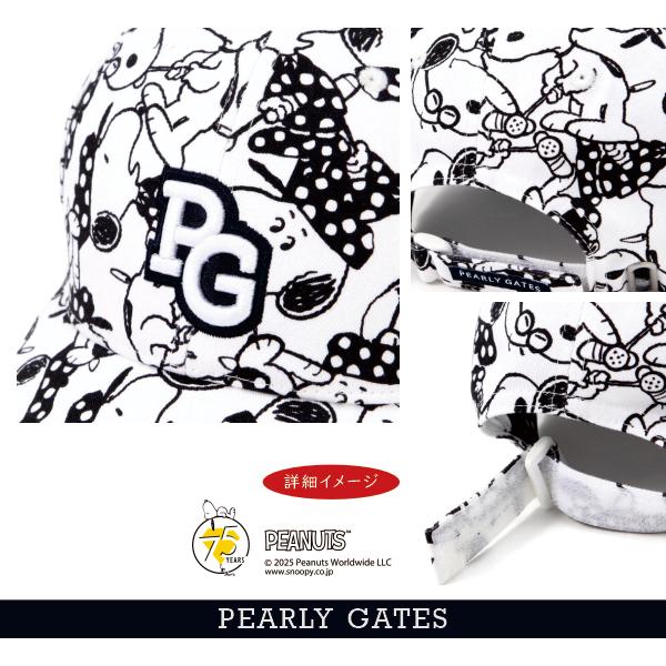 PEARLY GATES（パーリーゲイツ） 【SNOOPY】総柄ツイルキャップ