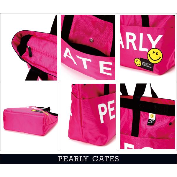 【新品未使用】〈パーリーゲイツ〉ロゴ× SMILE カートバッグ赤色 PEARLY GATES（パーリーゲイツ） 【NEW】PEARLY GATES ≪The New